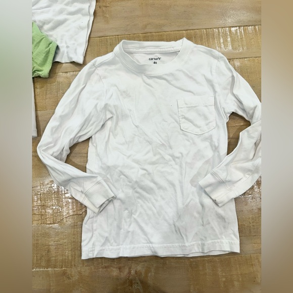 Bundle 8 toddler boys Zara white tee undershirts tops long sleeve - Picture 5 of 13